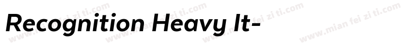 Recognition Heavy It字体转换